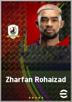 Zharfan Rohaizad eFootball 2026 player card, 66 OVR GK
