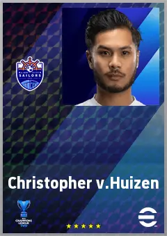 Christopher v.Huizen eFootball 2026 player card, 66 OVR LB