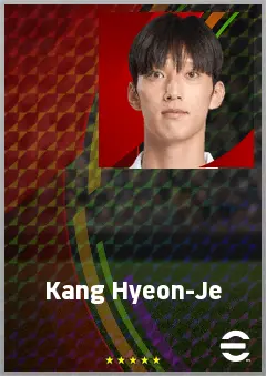 Kang Hyeon-Je eFootball 2026 player card, 63 OVR AMF