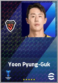 Yoon Pyung-Guk eFootball 2026 player card, 67 OVR GK