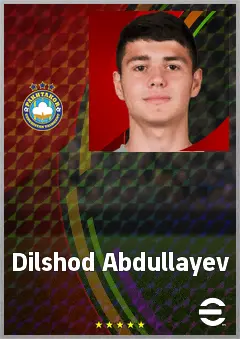 Dilshod Abdullayev eFootball 2026 player card, 60 OVR CMF