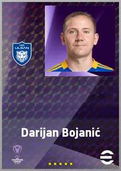 Darijan Bojanić eFootball 2026 player card, 70 OVR CMF