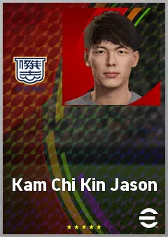 Kam Chi Kin Jason eFootball 2026 player card, 63 OVR CB
