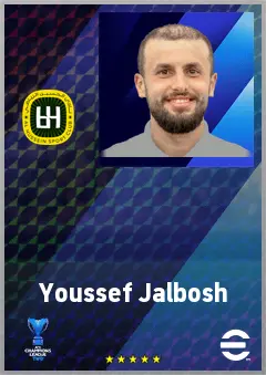 Youssef Jalbosh eFootball 2026 player card, 65 OVR AMF