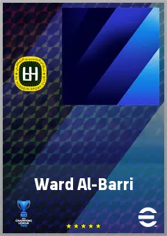 Ward Al-Barri eFootball 2026 player card, 64 OVR RB