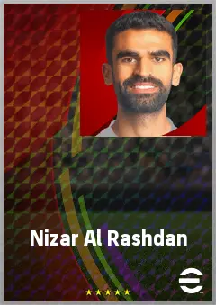 Nizar Al Rashdan eFootball 2026 player card, 69 OVR DMF
