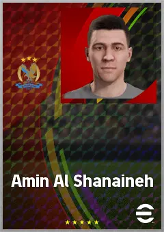Amin Al Shanaineh eFootball 2026 player card, 65 OVR LWF
