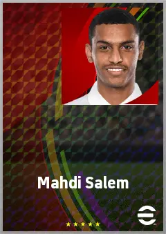Mahdi Salem eFootball 2026 player card, 65 OVR SS