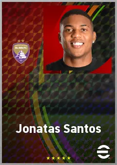 Jonatas Santos eFootball 2026 player card, 67 OVR RWF