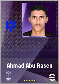 Ahmad Abu Rasen eFootball 2026 player card, 63 OVR GK