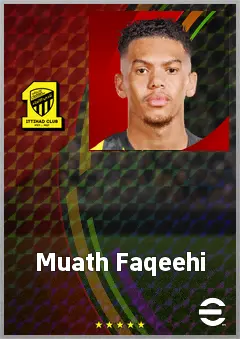 Muath Faqeehi eFootball 2026 player card, 66 OVR LB