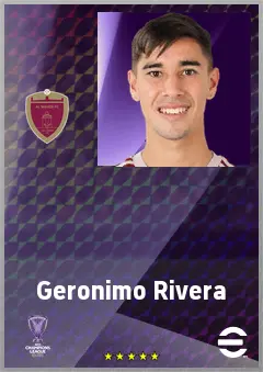 Geronimo Rivera eFootball 2026 player card, 71 OVR LMF