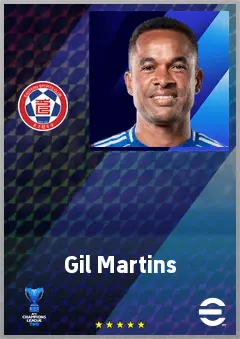 Gil Martins eFootball 2026 player card, 69 OVR LWF