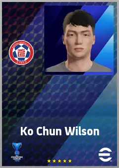 Ko Chun Wilson eFootball 2026 player card, 61 OVR GK