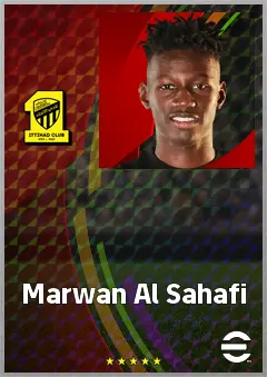 Marwan Al Sahafi eFootball 2026 player card, 67 OVR CF