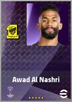 Awad Al Nashri eFootball 2026 player card, 65 OVR DMF