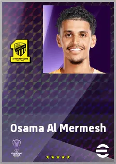 Osama Al Mermesh eFootball 2026 player card, 63 OVR GK
