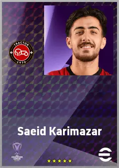 Saeid Karimazar eFootball 2026 player card, 64 OVR LB