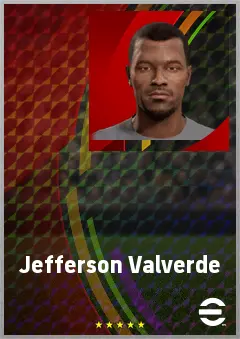 Jefferson Valverde eFootball 2026 player card, 69 OVR DMF