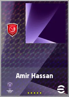 Amir Hassan eFootball 2026 player card, 64 OVR GK