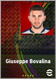 Giuseppe Bovalina eFootball 2026 player card, 67 OVR RB