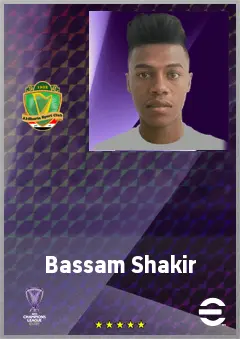 Bassam Shakir eFootball 2026 player card, 64 OVR AMF