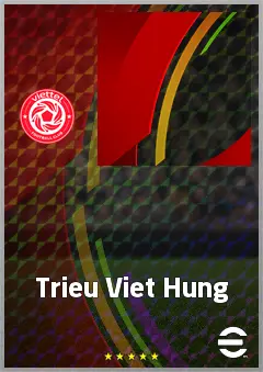 Trieu Viet Hung eFootball 2026 player card, 65 OVR LMF