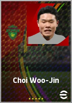 Choi Woo-Jin eFootball 2026 player card, 64 OVR LB