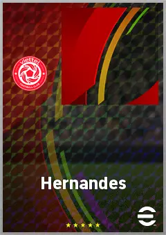 Hernandes eFootball 2026 player card, 68 OVR CF