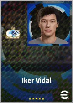 Iker Vidal eFootball 2026 player card, 67 OVR LB