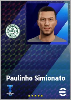 Paulinho Simionato eFootball 2026 player card, 69 OVR CF
