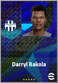 Darryl Bakola eFootball 2026 player card, 67 OVR LWF
