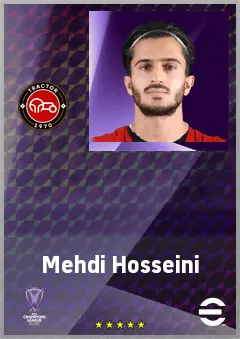 Mehdi Hosseini eFootball 2026 player card, 67 OVR CMF
