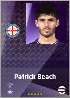 Patrick Beach eFootball 2026 player card, 69 OVR GK