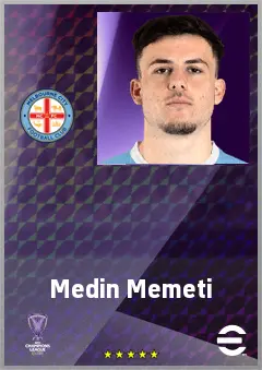 Medin Memeti eFootball 2026 player card, 66 OVR CF