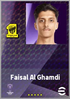 Faisal Al Ghamdi eFootball 2026 player card, 68 OVR CMF