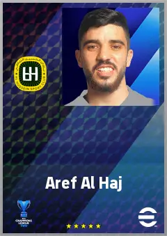 Aref Al Haj eFootball 2026 player card, 67 OVR RMF