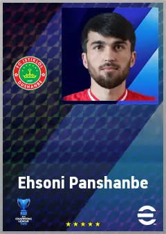 Ehsoni Panshanbe eFootball 2026 player card, 67 OVR CMF