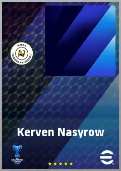 Kerven Nasyrow eFootball 2026 player card, 60 OVR CMF
