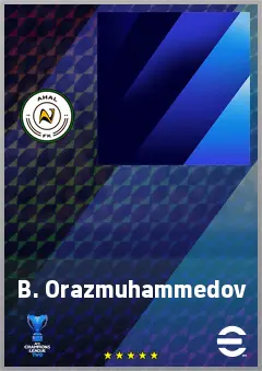 B. Orazmuhammedov eFootball 2026 player card, 60 OVR CB