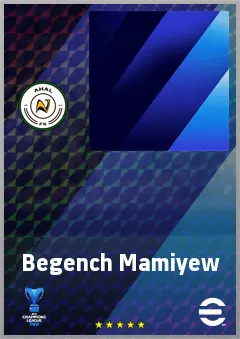 Begench Mamiyew eFootball 2026 player card, 63 OVR RWF