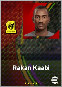 Rakan Kaabi eFootball 2026 player card, 68 OVR DMF