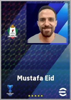Mustafa Eid eFootball 2026 player card, 65 OVR LB