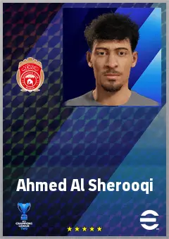 Ahmed Al Sherooqi eFootball 2026 player card, 63 OVR RWF