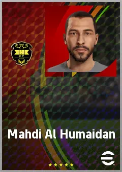 Mahdi Al Humaidan eFootball 2026 player card, 68 OVR LWF