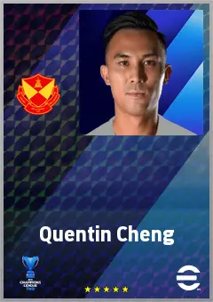 Quentin Cheng eFootball 2026 player card, 70 OVR RB