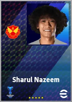 Sharul Nazeem eFootball 2026 player card, 67 OVR CB