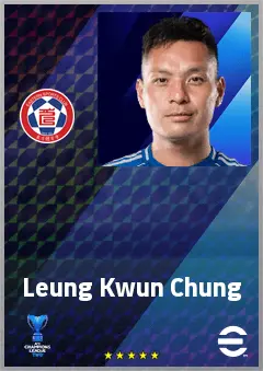 Leung Kwun Chung eFootball 2026 player card, 70 OVR DMF