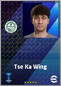 Tse Ka Wing eFootball 2026 player card, 68 OVR GK