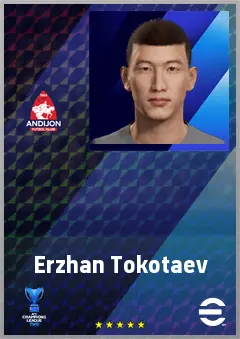Erzhan Tokotaev eFootball 2026 player card, 68 OVR GK